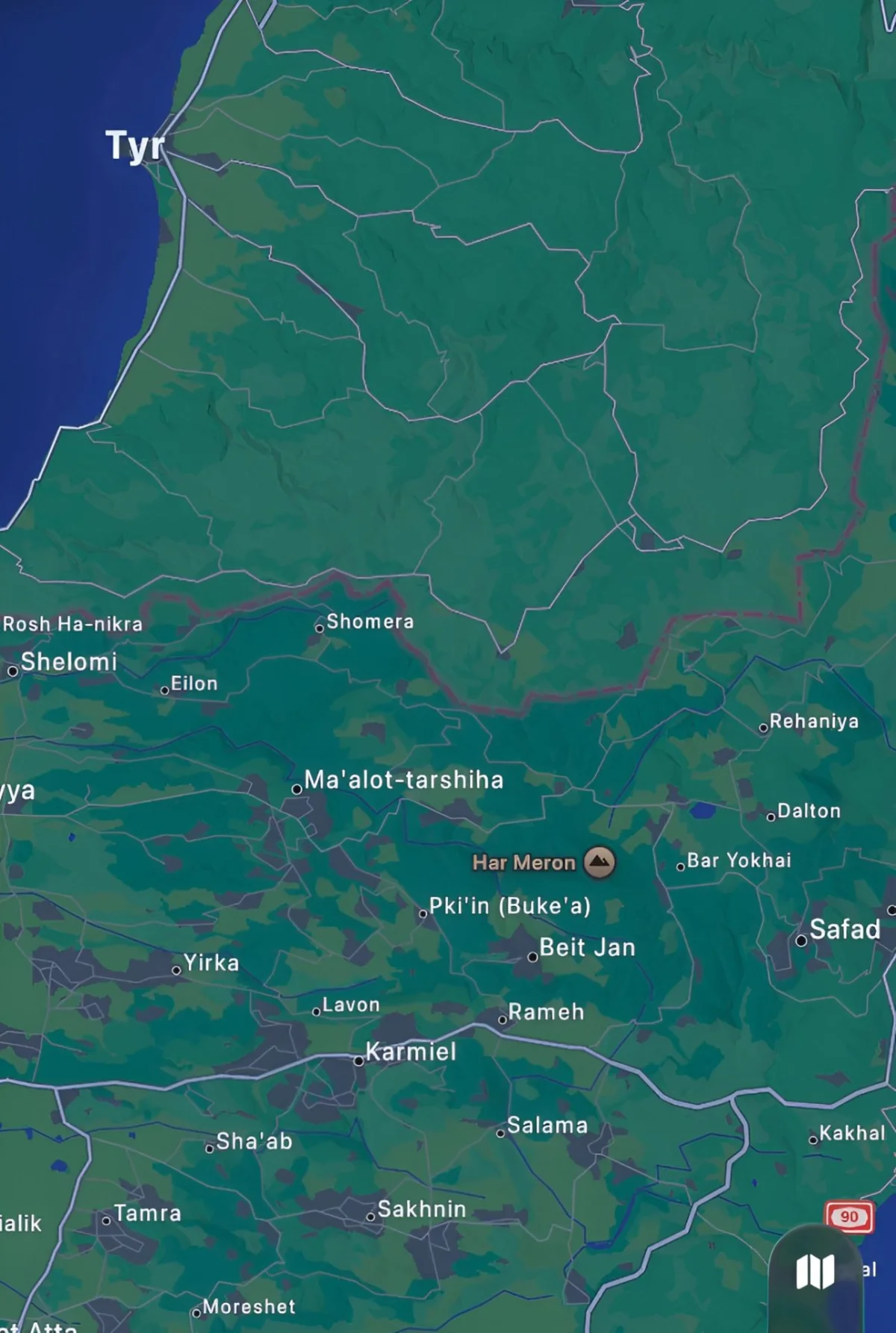 Apple Maps Removes The Labels For Nearly Every Village And Town In Southern Lebanon Amid A Widespread Israeli Incursion