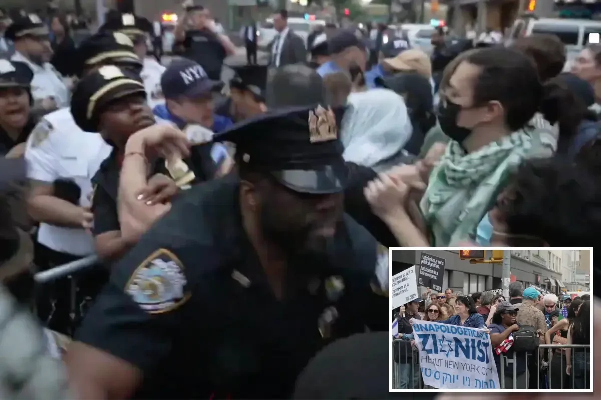 Manhattan Anti-Israel Protest Near Synagogue: Police Confrontation Reported